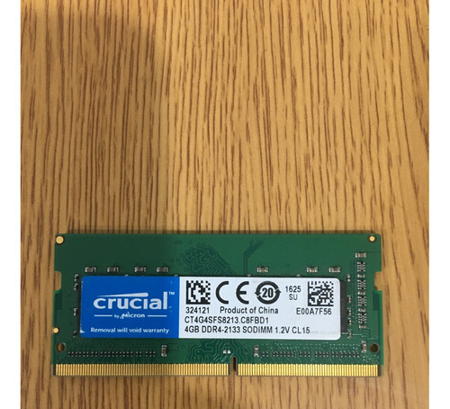 Memoria Ram Ddr4 4gb Crucial 2133 Ct4g4sfs8213.c8fbd1