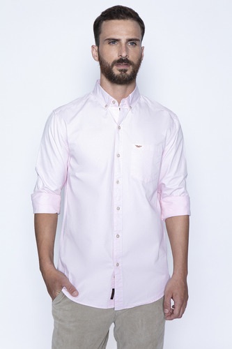 Camisa Garment Dyed Sport Fj Rosado Fw2024 Ferouch