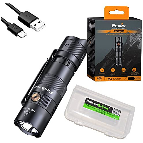 Fenix U200bu200bpd25r Linterna Led De 800 Lúmenes, Batería Y