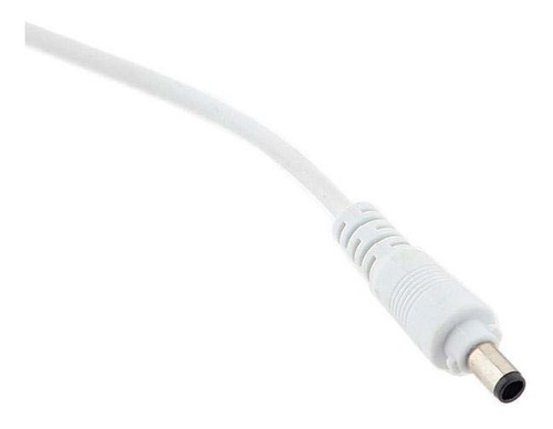 Pack X10 Conector Dc Blanco Macho Jack Cable Bipolar 9cm 