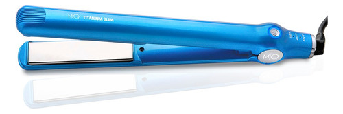 Chapinha De Cabelo Profissional Titanium Slim Blue Bivolt Mq Cor Azul 110V/220V