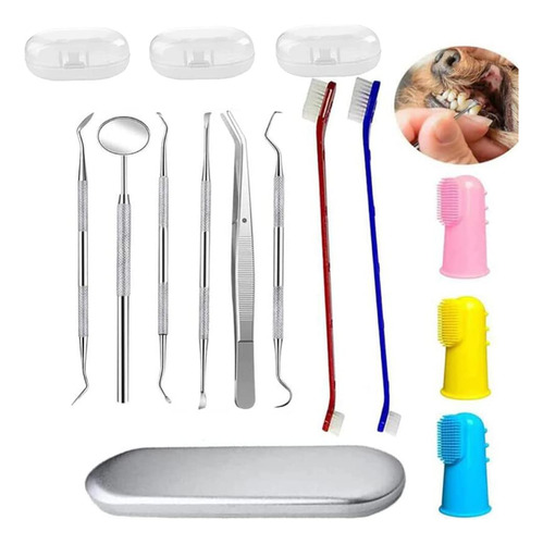 Kit De Limpieza De Dientes Para Perros Y Gatos, Removedor De