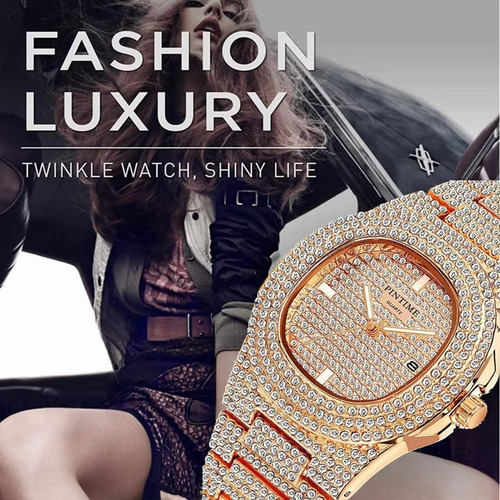 Relojes Unisex De Lujo, Relojes De Oro Con Diamantes, Calend