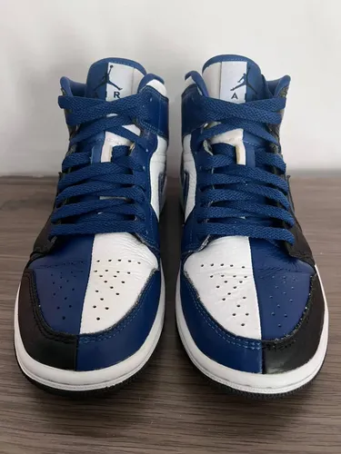Air Jordan 1 Mid Split French Blue | Parcelamento sem juros
