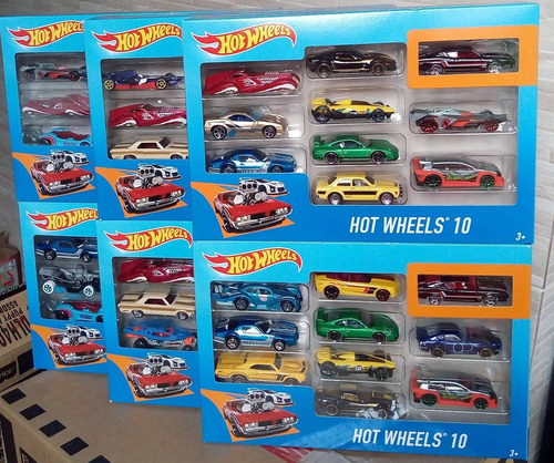 10 Carrinhos Hot Wheels Sortidos Mattel