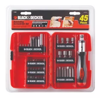 Atornillador Black Decker 71-937la Set 45 Piezas Con Estuche