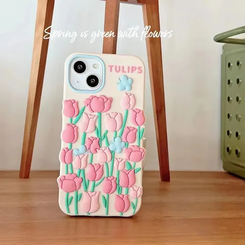 Huawei Nove9pro/nove8pro/honor 50pro - Tulipán Rosa Coreano