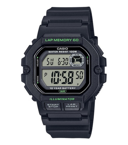 Reloj Casio Hombre Ws-1400h Vueltas 60 Laps. Garantía 