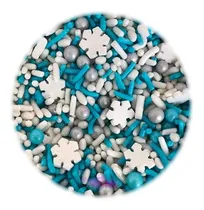 Comprar Confeti Comestible Copos De Nieve Navidad Mix Sprinkles