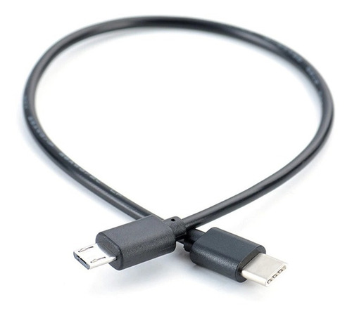 Imagen 1 de 7 de Cable Adaptador Usb Tipo C Macho A Micro Usb Macho, 30cm