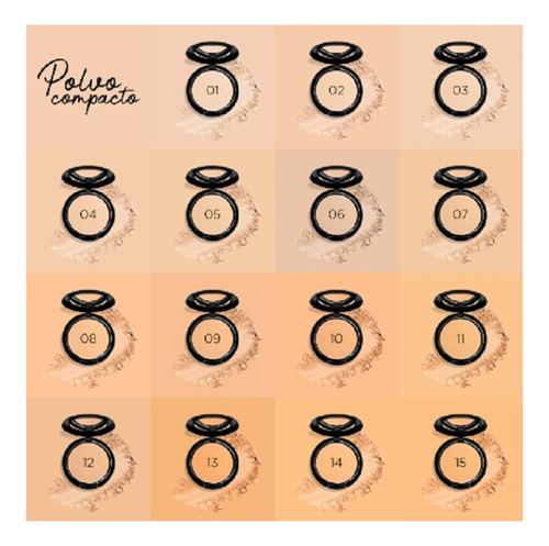 Base de maquillaje en polvo Adara Paris Compacto Polvo Compacto Polvo Compacto - 12g