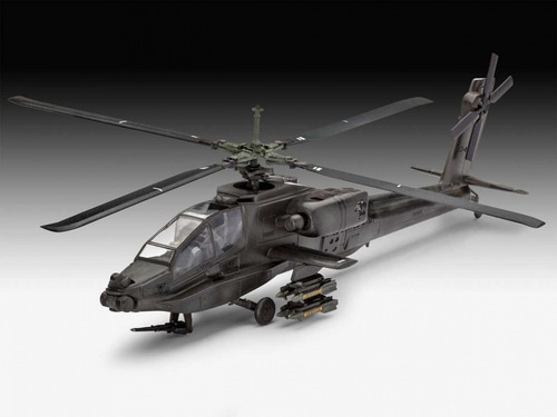 Revell 64985 Model Set Helicóptero Ah-64a Apache 1/100