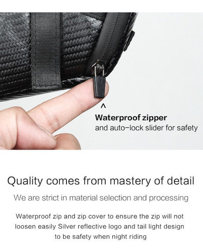 Imagen 9 de 9 de Bolsa Sillín Impermeable Bolsa Trasera Bicicleta Asiento
