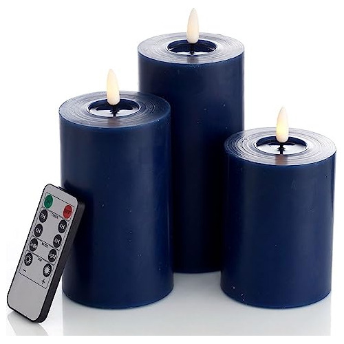 Velas Sin Llama Tipo Pilar Control Remoto (h 4  5  6  X...