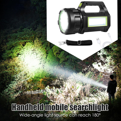 Linterna De Proyector Luz De Antorcha Recargable Luces Flash