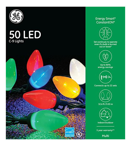 Ge Energy Smart Colorite Led 50-light C9 Conjunto De Buwag