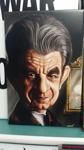 Cuadro 50x75cm Lacan Tipo Ilustracion Filosofo Filosofia