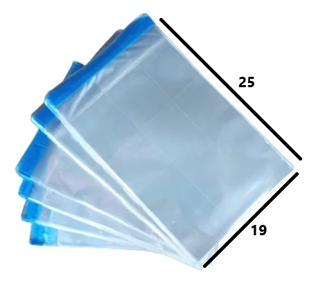 Saco Adesivado Pe Envio Full Transparente 19x25 1000 Unidade