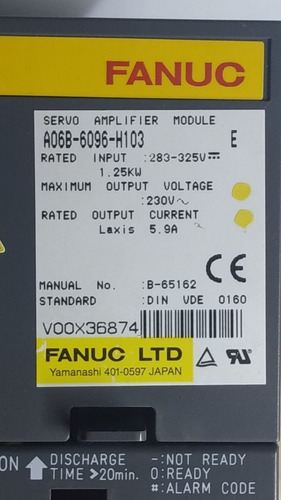 Fanuc Servo Module A06b-6096-h103