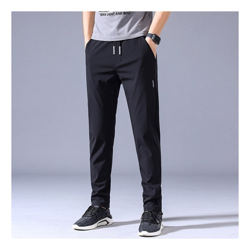 Pantalón Joggers Hombre Baggy Com Elástico De Secado Ráp [u]