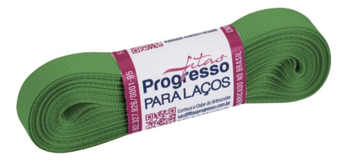 Fita De Gorgurão Para Laço 10mm Progresso Nº2 10 Metros Cor Verde Menta 232