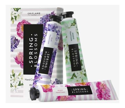 Set De 3 Cremas De Manos Spring Blossoms Oriflame Sueco