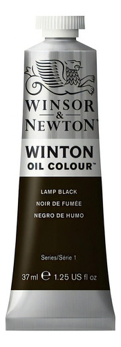 Pintura Oleo Winsor & Newton Winton 37ml Colores A Escoger Color Lamp Black - Negro Humo No 25