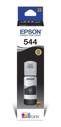 Botella Tinta 544 Epson Negra T544120 L3110, L3150, L5190 