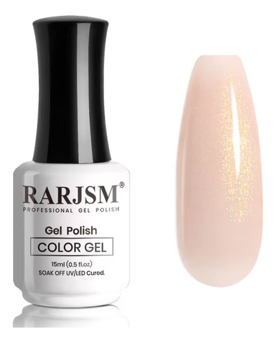 Rarjsm Esmalte De Uas De Gel Color Nude Melocotn, Rosa, Dora