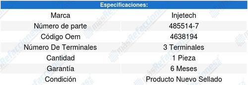 Sensor Presion Map D250 6cil 3.7l 87-87 Injetech 8307845