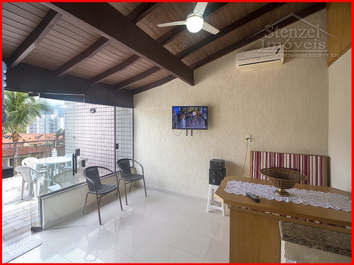 Imagem 3 de 10 de Cobertura Com 2 Suítes Pé Na Areia Para Vender No Maitinga Em Bertioga - Ap00257 - 68498759