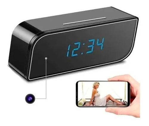 Camara Espía Hd Wifi Reloj Despertador Seguridad Vigilancia