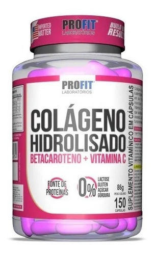 Colágeno Hidrolizado C/ Betacaroteno + Vit C 150 Caps