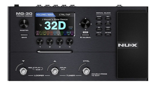 Imagen 2 de 7 de Pedalera Multi Efectos Nux Mg-30 Para Guitarra Electrica
