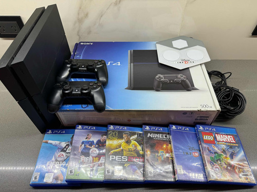 Ps4 + 2 Joysticks + Juegos Impecable