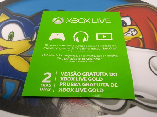 Live Gold - 2 Dias Xbox One Microsoft Original
