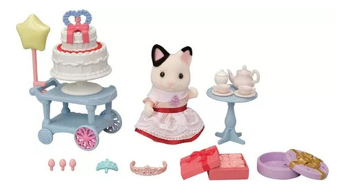Calico Critters Tuxedo Cat Birthday Fiesta Party Sylvanian A