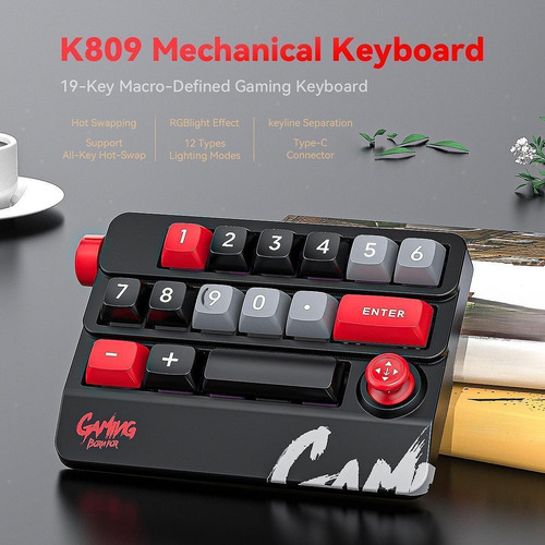 Teclado Mecánico Portátil Teclado Para Juegos Negro