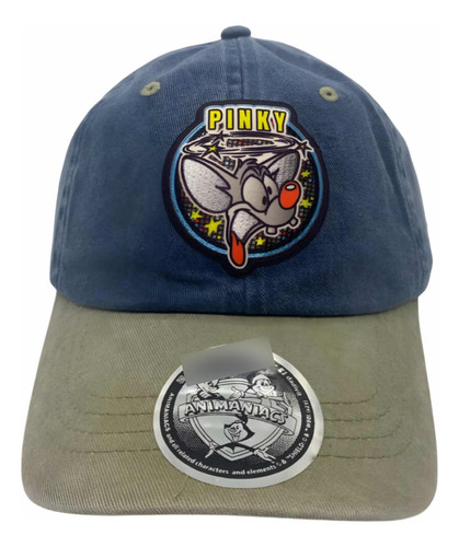 Gorra Pinky Y Cerebro Pinky Azul/beige Vintage