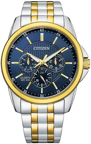 Reloj Citizen Quartz Azul Hombre Ag8348-56l Original