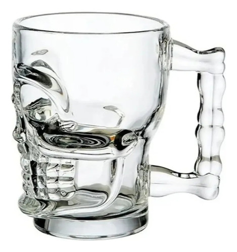 2 Tazas De Cristal Con Forma De Calavera, Jarra De Cerveza D