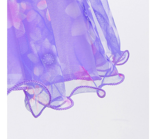 Fantasia Infantil Isabela Voil Madrigal Vestido Com Bolsa