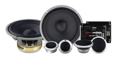 Set De Medios 6.5 PLG Rock Series Rks-ul165.3sq 3 Vías 1200w