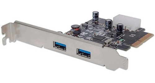 Tarjeta Pci Express A 2 Puertos Usb 3.1 Manhattan Alta Vel