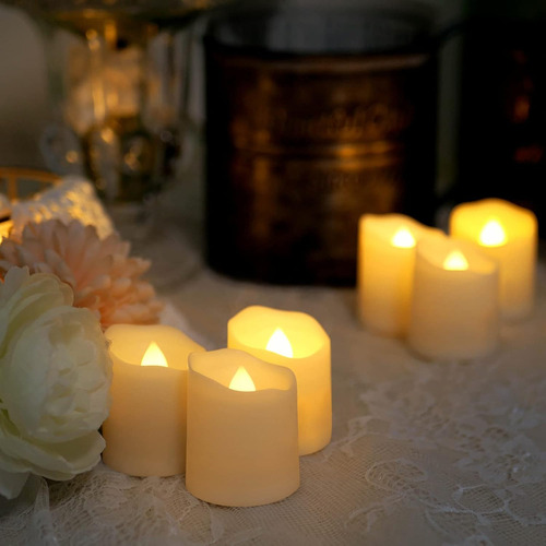 Velas Led Recargables De Té Sin Llama, Juego De 6