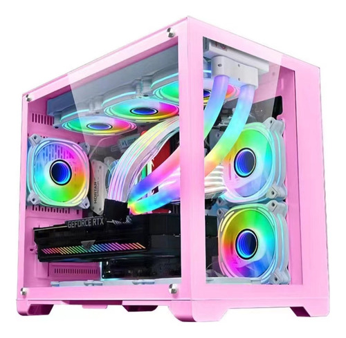 Case Gamer Vidrio Templadotransparente Wjcoolma Rosada Jwk