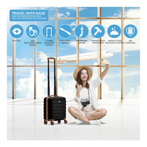 Candado Tipo Tsa Carry On Maluse De 1625 X 135 X 8 Pulgadas,