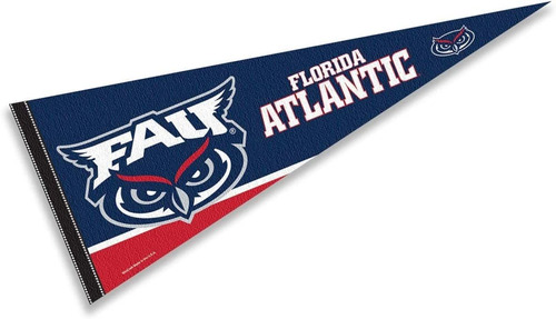 College Flags  Banners Co. Florida Atlantic Pennant Full Siz