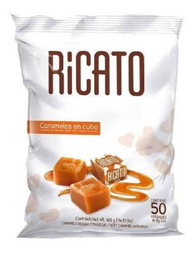 Caramelos En Cubo Ricato X50und