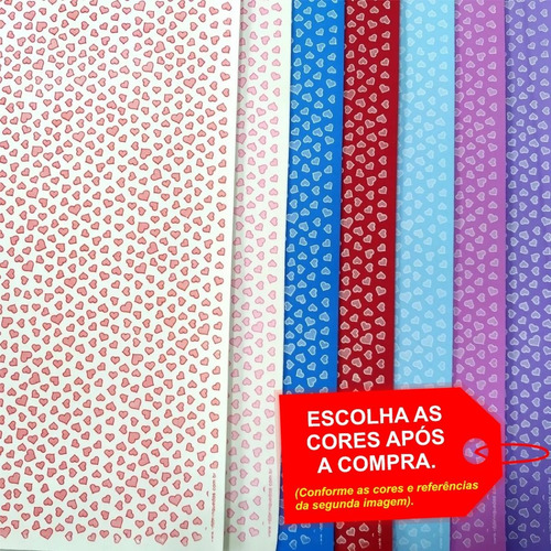 Folha De Eva Estampado Coração 40x60cm - 5 Unidades